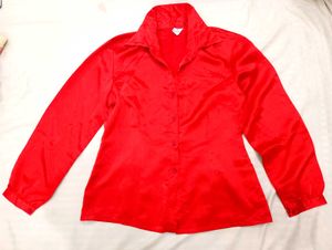 Red Satin Shirt