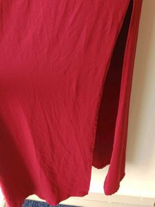 Red Off-Shoulder Dress