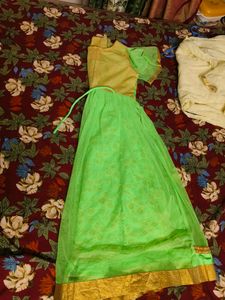 New Green Long Ethnic Gown