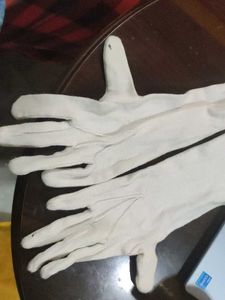 Elegant Long White Gloves