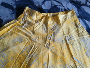 Yellow Printed Flare Ghaghra 😍