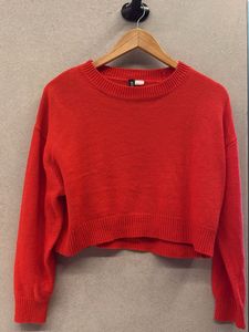 Red Cropped Sweater