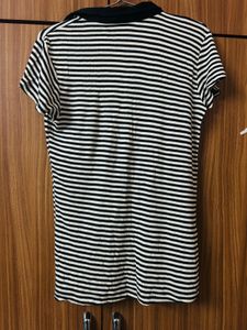 🖤Classic Striped Polo Top🤍