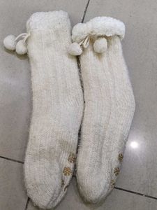 Cozy White Socks ( free size