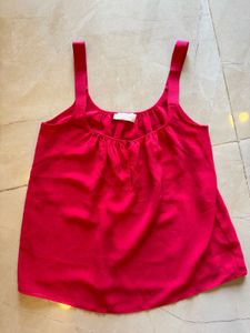 Zara Top Coral Red Size S
