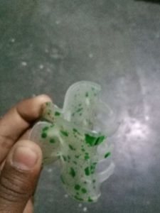 Cute Green Spotted Hair Claw Clip