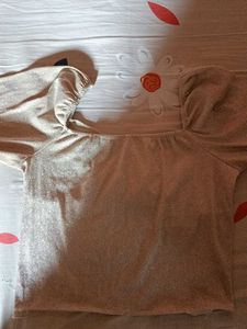 Sparkling Gold Crop Top