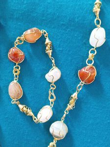 Gemstone Necklace &amp; Bracelet Set