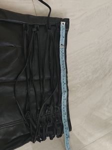 Adjustable Leather Skirt Skort