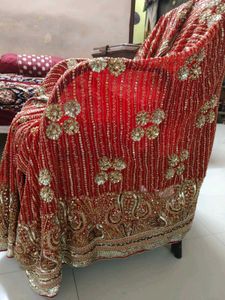 Red Bridal Saree Full Work