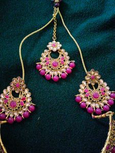 Purple Colour Jewellery Set