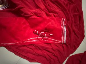 Red chaniya choli semi stitch