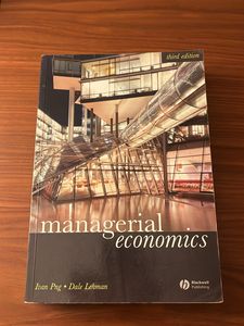 Managerial Economics By Ivan Png And Dale Lehman