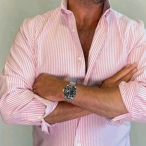 Striped Pink Dress Shirt