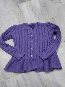 Ralph Lauren Cute Purple Cardigan