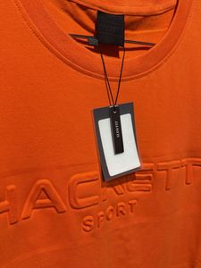 Hackett Sport Orange Embossed Logo Tee