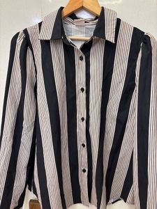 Striped Button-Down Shirt
