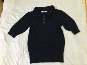 Navy Soft knit top Bust 36
