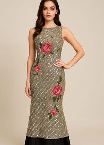 Sequin & Rose Embellished Dress