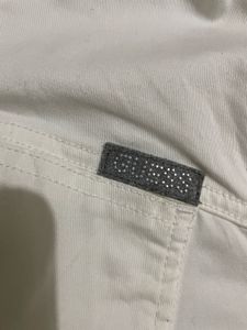 GUESS Imported White Denim Jacket