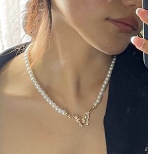 Butterfly Pearl Necklace