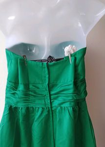 Emerald Green Strapless Maxi Dress
