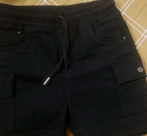 Black Denim Shorts For Women&#39;s