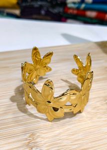 Floral Cascade Cuff Bracelet.
