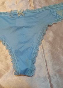 Baby Blue Lace Thong
