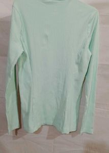Mint Green Turtleneck Top