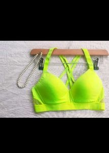 Neon Yellow Sports Bra