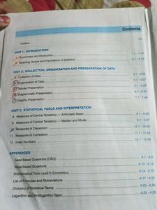 Statistics for Economics - Class XI