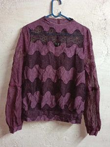Ladies Lace Top Casual Layered Multicolour