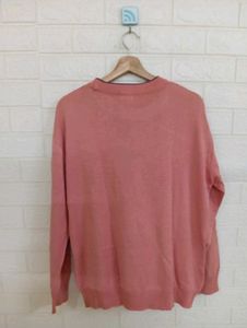 Crocodile Peach Knit Sweater