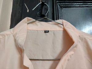 Plus Size Solid Classic Fit Shirt