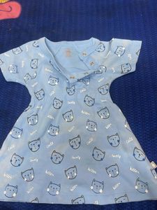 Cute Cat Print Baby Dress
