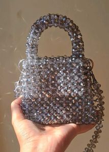 Glass Crystal Beaded Bag