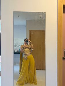 Yellow Ethnic Palazzo Set