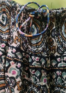 Patterned Ethnic Skirt