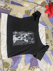 Off Shoulder T Shirt (black)