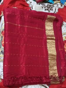 Maroon Red Wedding Saree