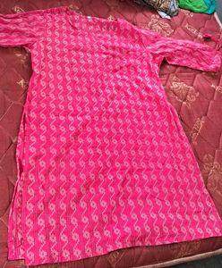 Pink Printed Kurti