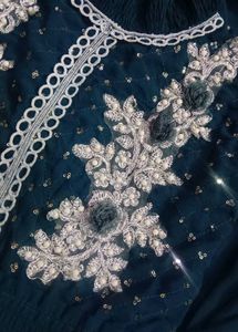 Elegant Blue Ethnic Gown