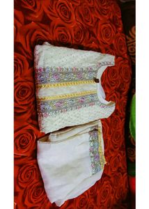 White Colour Kurta Set For Women