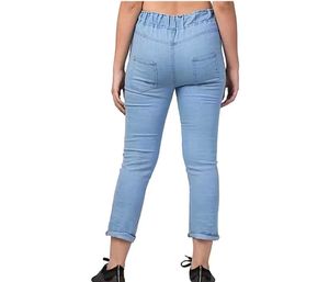 Embroidered Denim Joggers - Two Colors!