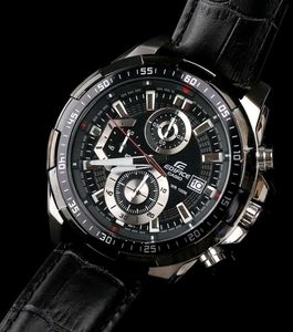 Casio Edifice EFR Chronograph Leather Strap Watch