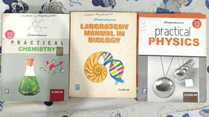 XII Textbook Set - Chemistry, Biology, Physics