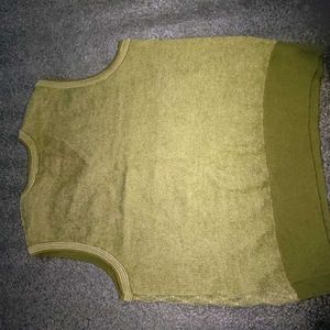 Green Patterned Top