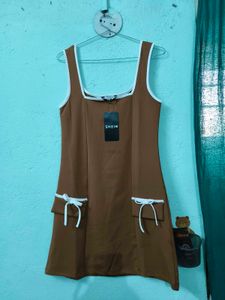Chic Brown Mini Dress