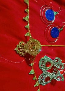 2 Pairs Of Earings Free With Rajputi Rakhdi